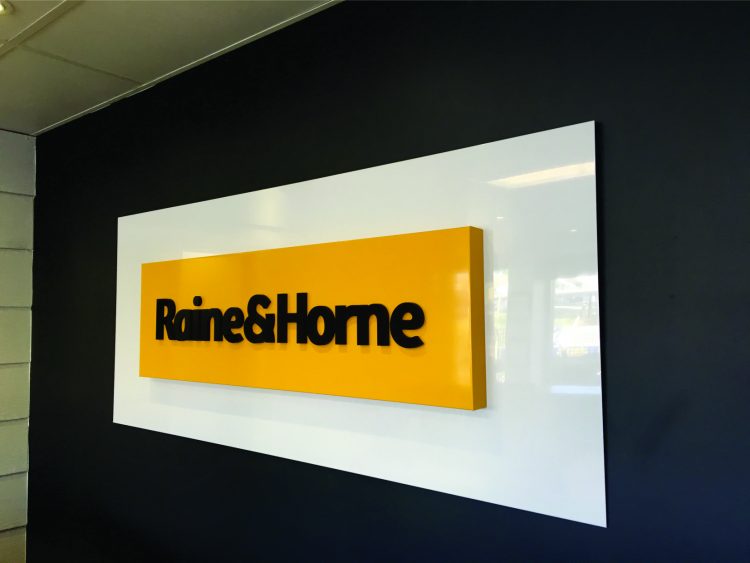 3D RECEPTION SIGN FOR RAINE & HORNE